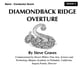 Diamondback Ridge Overture Concert Band sheet music cover